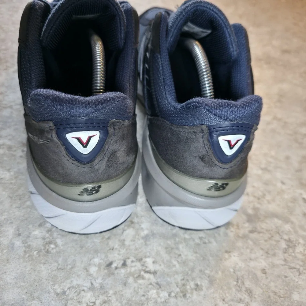 New Balance 990v5 Men's M990NV5 Navy Suede Running Walking Shoes Size 12 USA